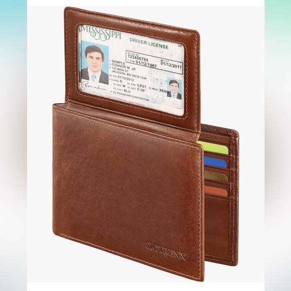 🆕 Genuine Leather Bifold Wallet - Picture 1 of 8